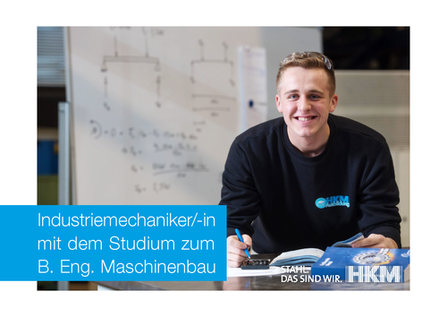 duales Studium Industriemechaniker (w/m/d) + Maschinenbau